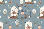 Lade das Bild in den Galerie-Viewer, BIO Jersey &quot;Vintage Garden&quot; smoke 0,5 m
