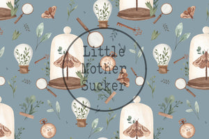 BIO Jersey "Vintage Garden" smoke 0,5 m
