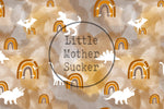 Lade das Bild in den Galerie-Viewer, Lycra &quot;Maries Dinos&quot; Ocker COLLECTION
