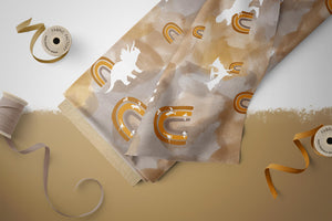 Lycra "Maries Dinos" Ocker COLLECTION