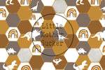 Lade das Bild in den Galerie-Viewer, Lycra &quot;Maries Dinos&quot; Ocker COLLECTION
