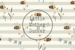 Lade das Bild in den Galerie-Viewer, Supersoft Premium Jersey &quot;Happy Bees&quot; sage 0,5 m

