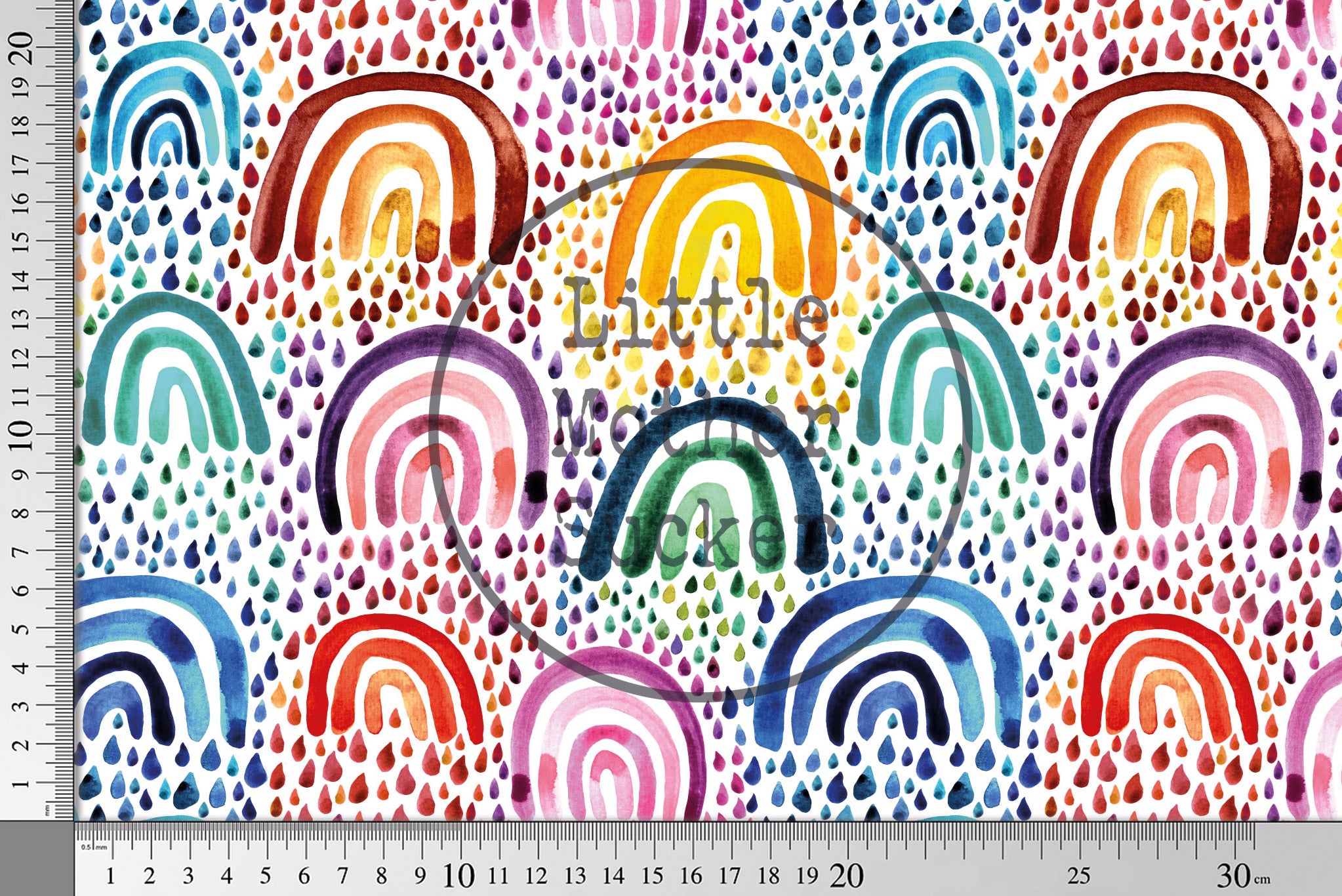 Premium BIO Jersey "Rainy Rainbows" 0,5 m