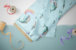 Lade das Bild in den Galerie-Viewer, Webware für Bermudashorts "Whale Love" COLLECTION
