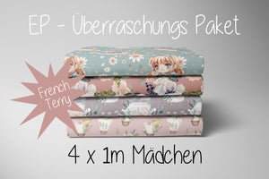 EP-Überraschungs Paket Mädchen 4x1m French Terry
