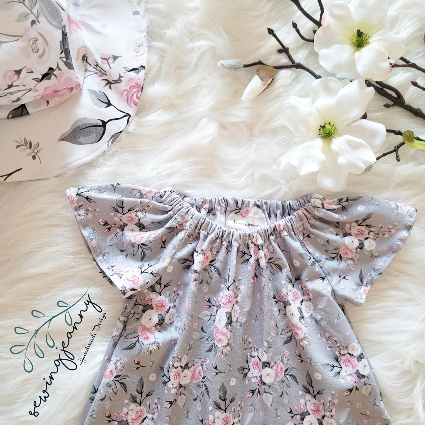 Jersey "Rosengarten" grau 0,1 m