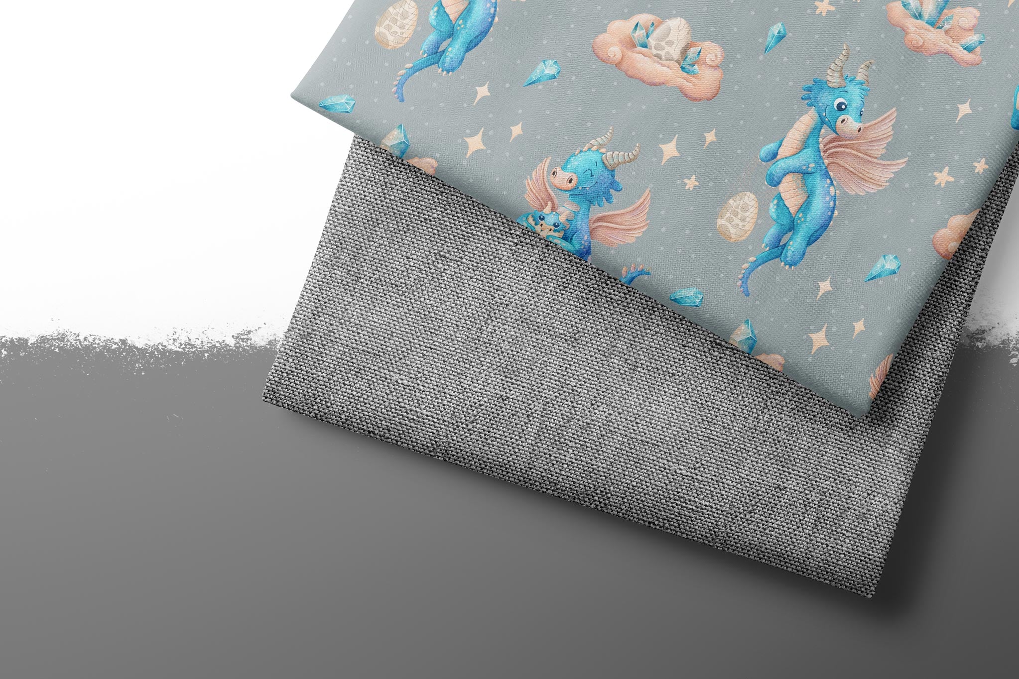 Premium BIO French Terry "Beautiful Burlap" Schiefer 0,5 m