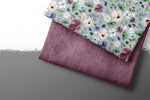 Lade das Bild in den Galerie-Viewer, Premium BIO French Terry &quot;Jeansoptik&quot; berry 0,5 m Lager
