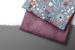 Lade das Bild in den Galerie-Viewer, Premium BIO French Terry &quot;Jeansoptik&quot; berry 0,5 m Lager
