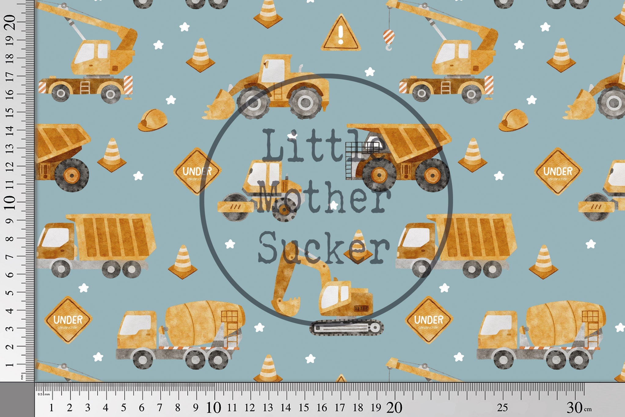 Jersey "Cars" 08 blue 0,5 m Lager