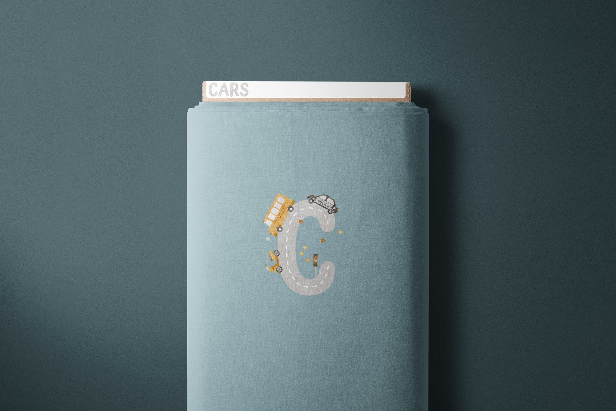 Design "Cars" Alphabet blue COLLECTION