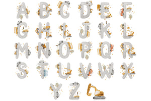 Design "Cars" Alphabet white COLLECTION