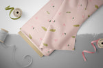 Lade das Bild in den Galerie-Viewer, BIO Jersey &quot;Quaktett Blumen rosa&quot; 0,5 m
