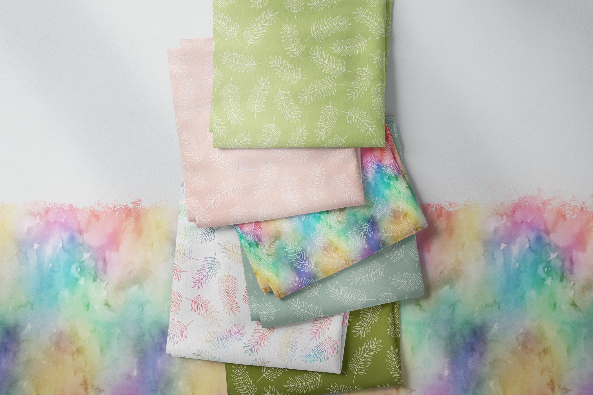 Lycra UV50+ "Fern" rainbow 0,5 m Lager