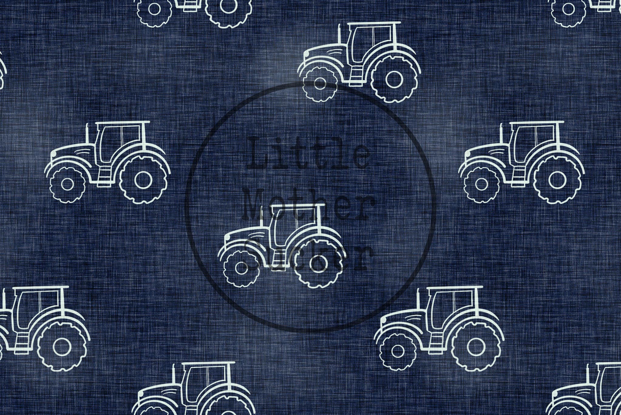 Supersoft Premium French Terry "Denim Traktor" 0,5 m