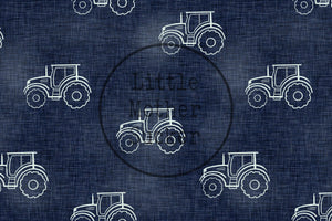 Supersoft Premium French Terry "Denim Traktor" 0,5 m