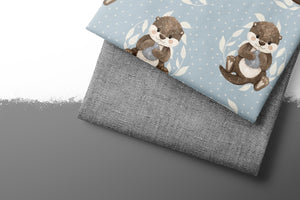 Premium BIO French Terry "Beautiful Burlap" Schiefer 0,5 m